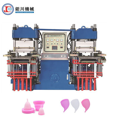 Hochproduktive Blue Vacuum Press Silicone Gummi Maschine 2 Stationen zur Herstellung von Gummi-Silicone-Produkten